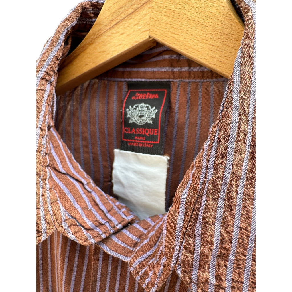 Vintage Striped Button-Up Shirt