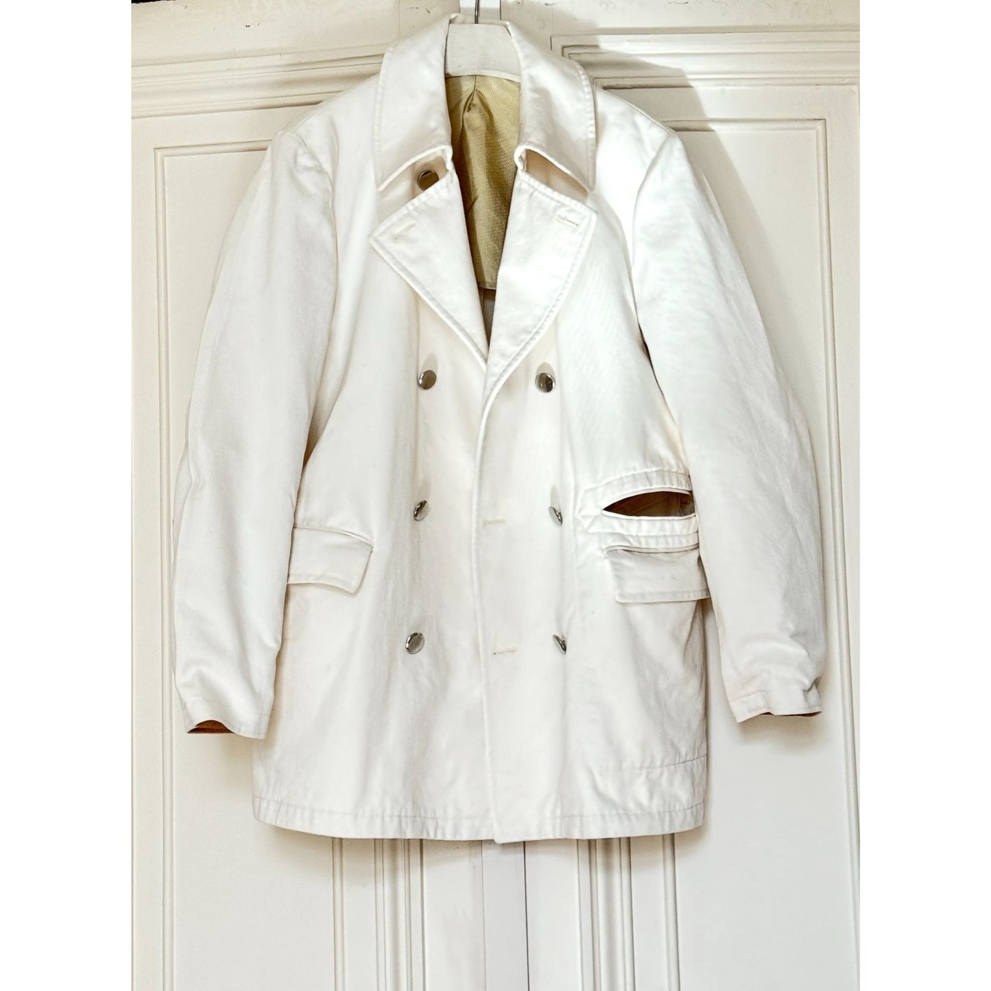 SS 2001 White Cotton Peacoat