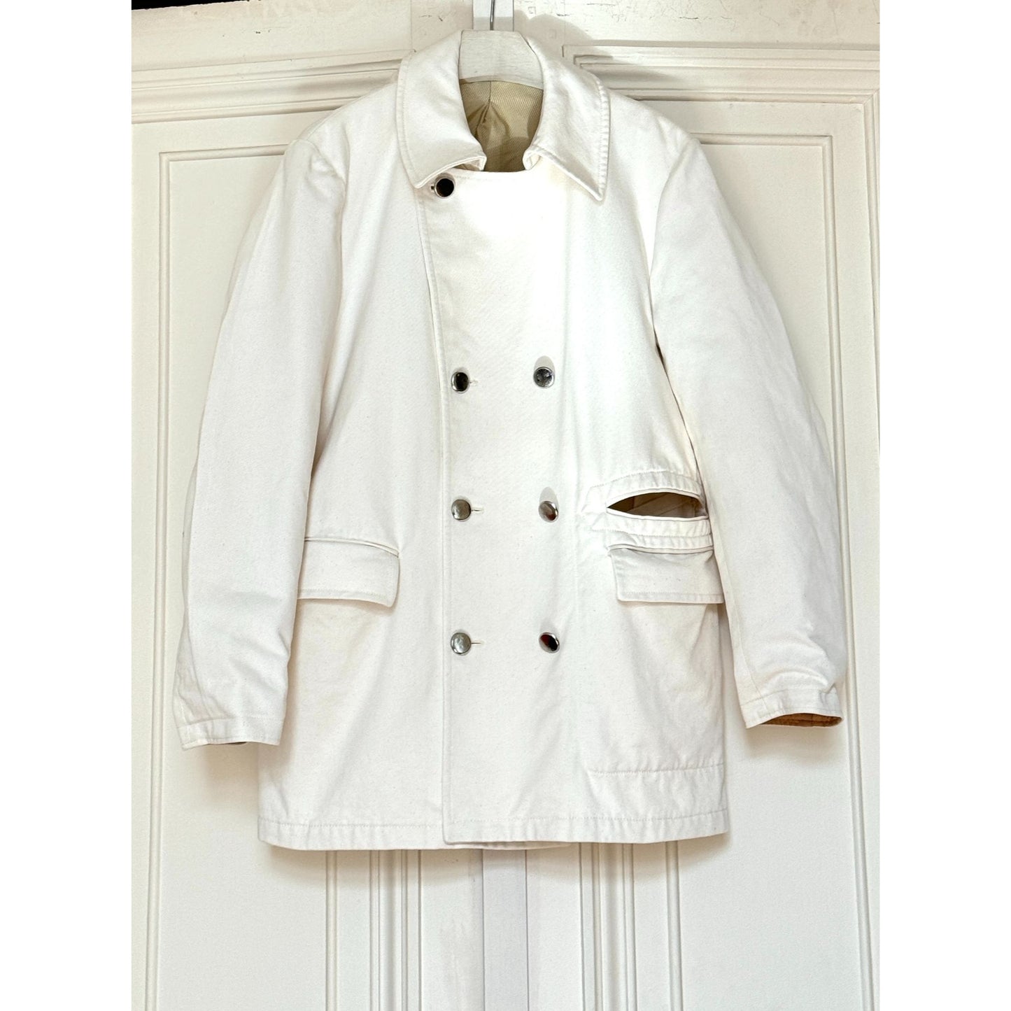 SS 2001 White Cotton Peacoat