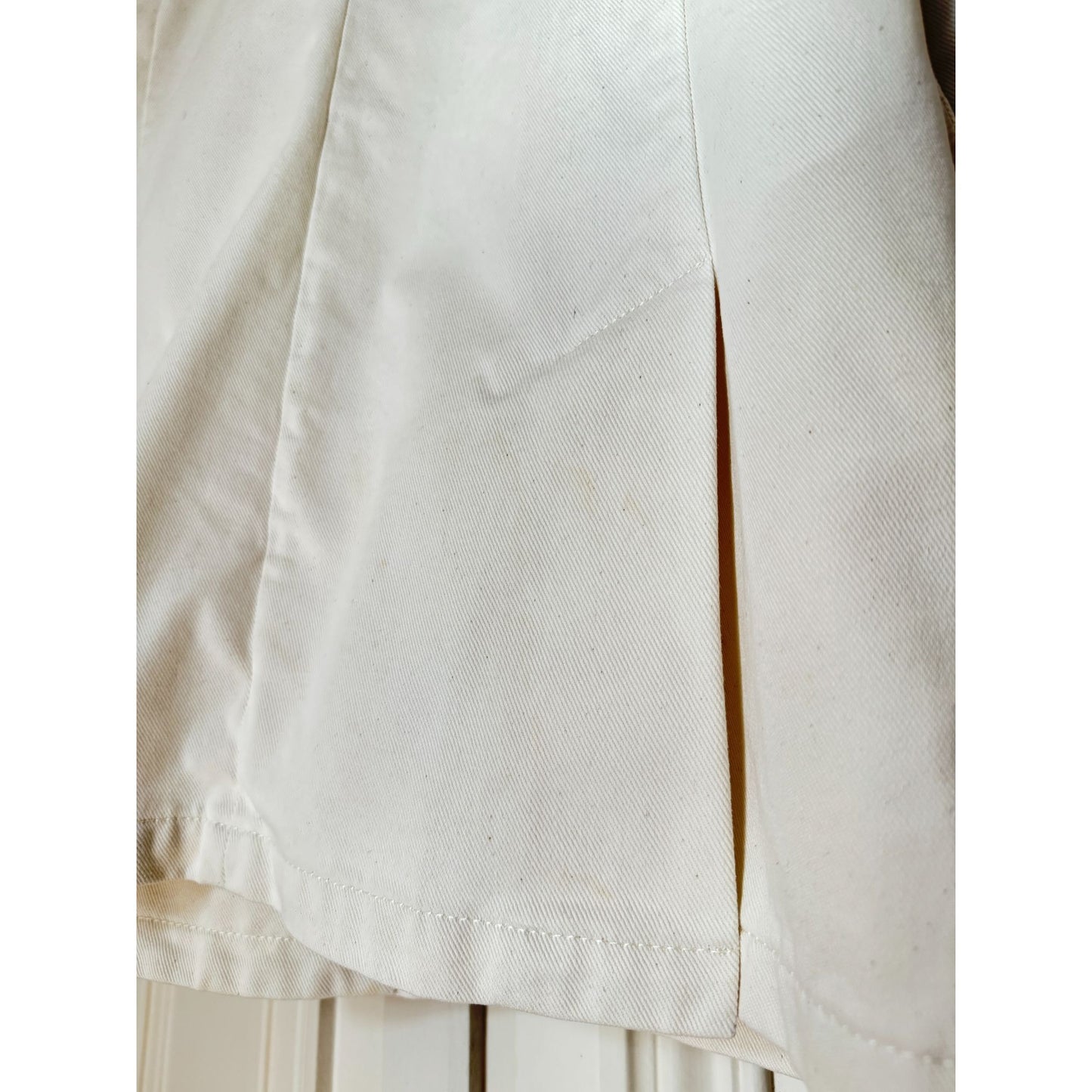 SS 2001 White Cotton Peacoat