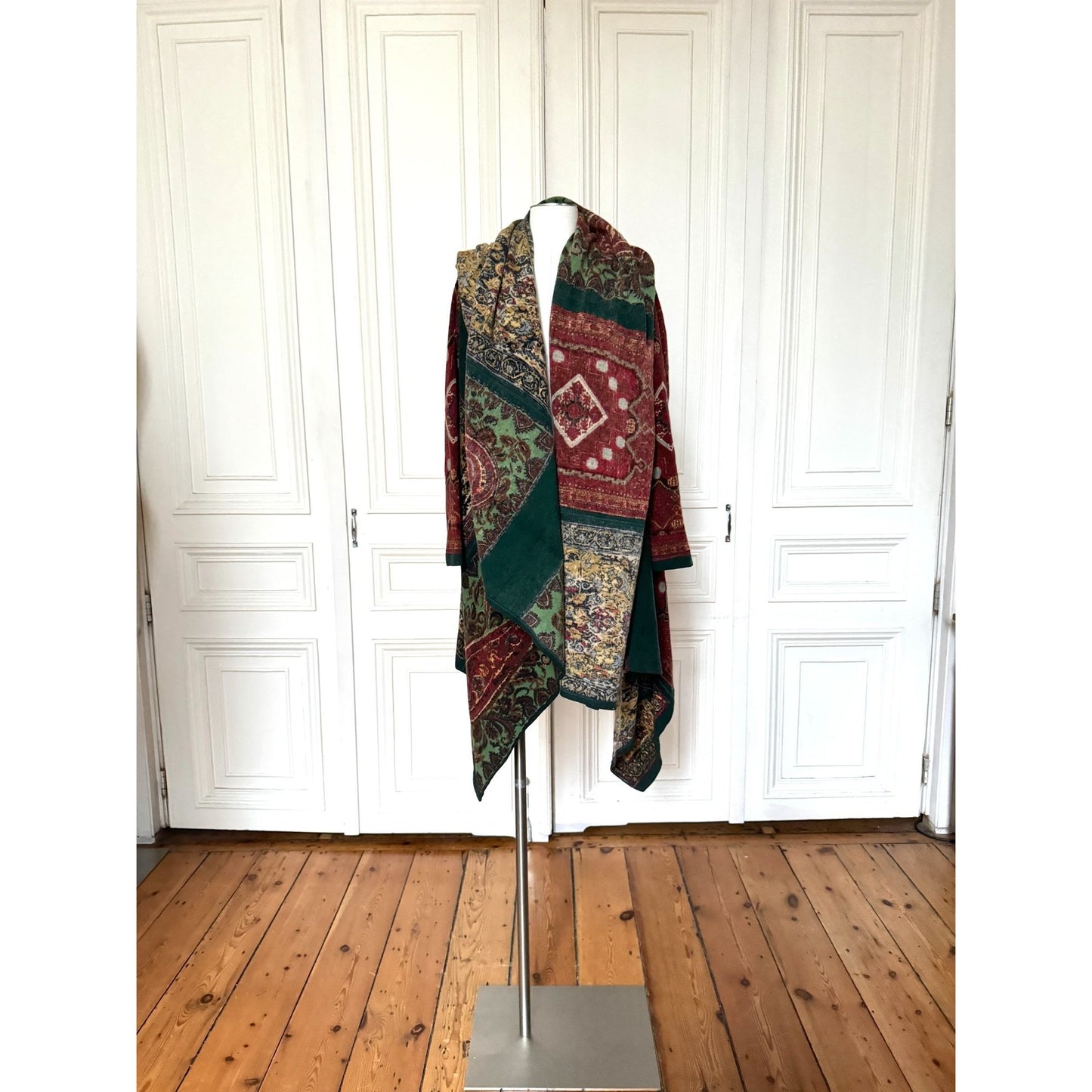 1990s Paisley Patchwork Wool Cardigan