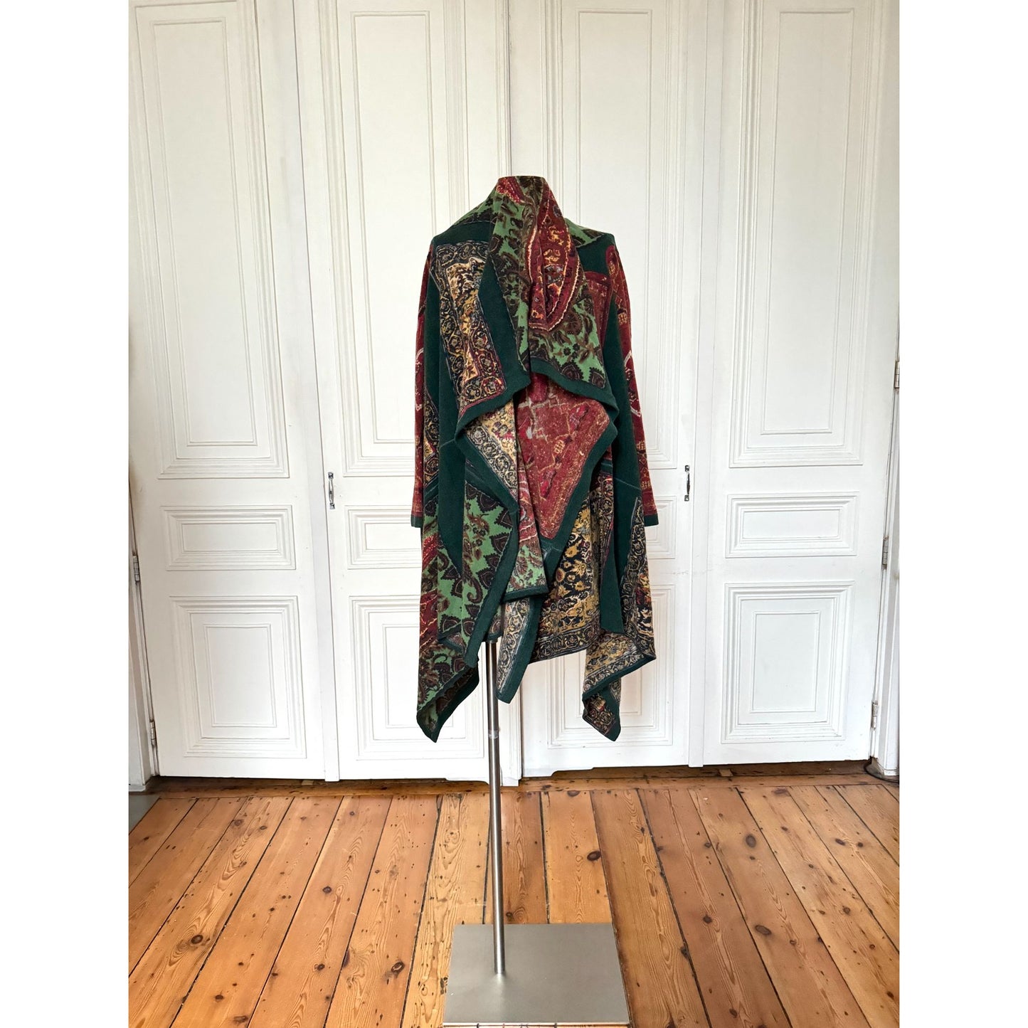 1990s Paisley Patchwork Wool Cardigan