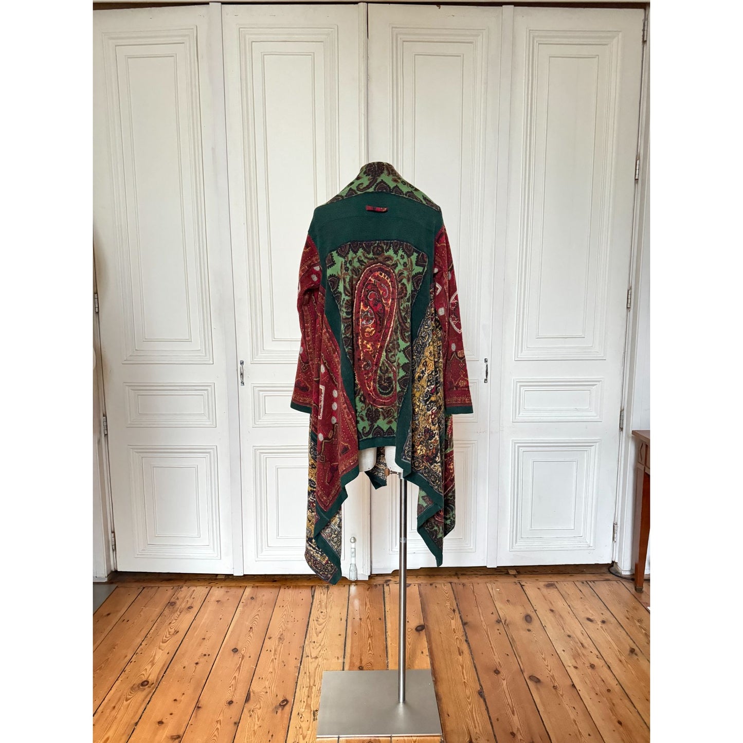 1990s Paisley Patchwork Wool Cardigan