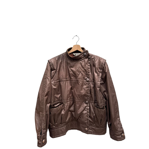 Vintage Brown Nylon Jacket Size L