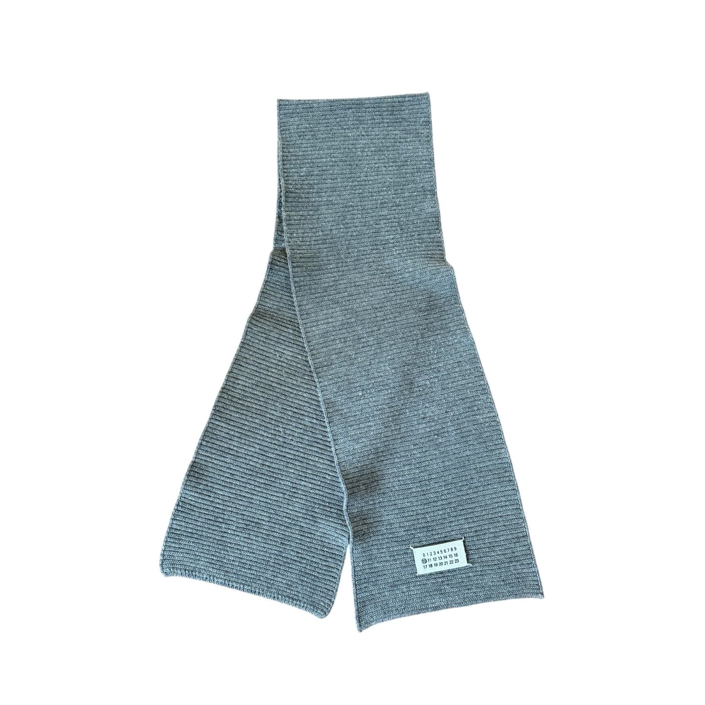 Early 2000s Line 10 Grey Wool Scarf