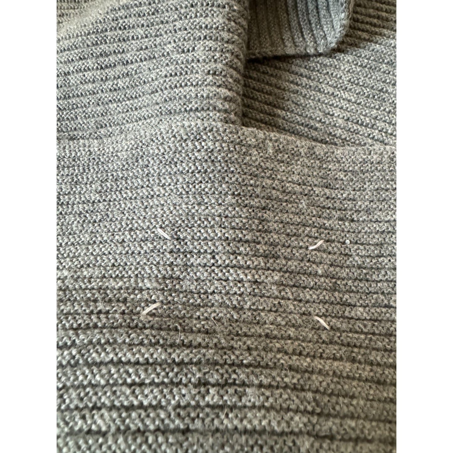 Early 2000s Line 10 Grey Wool Scarf