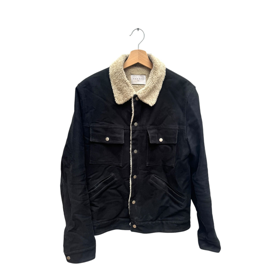 Black Shearling Jacket Fully lined