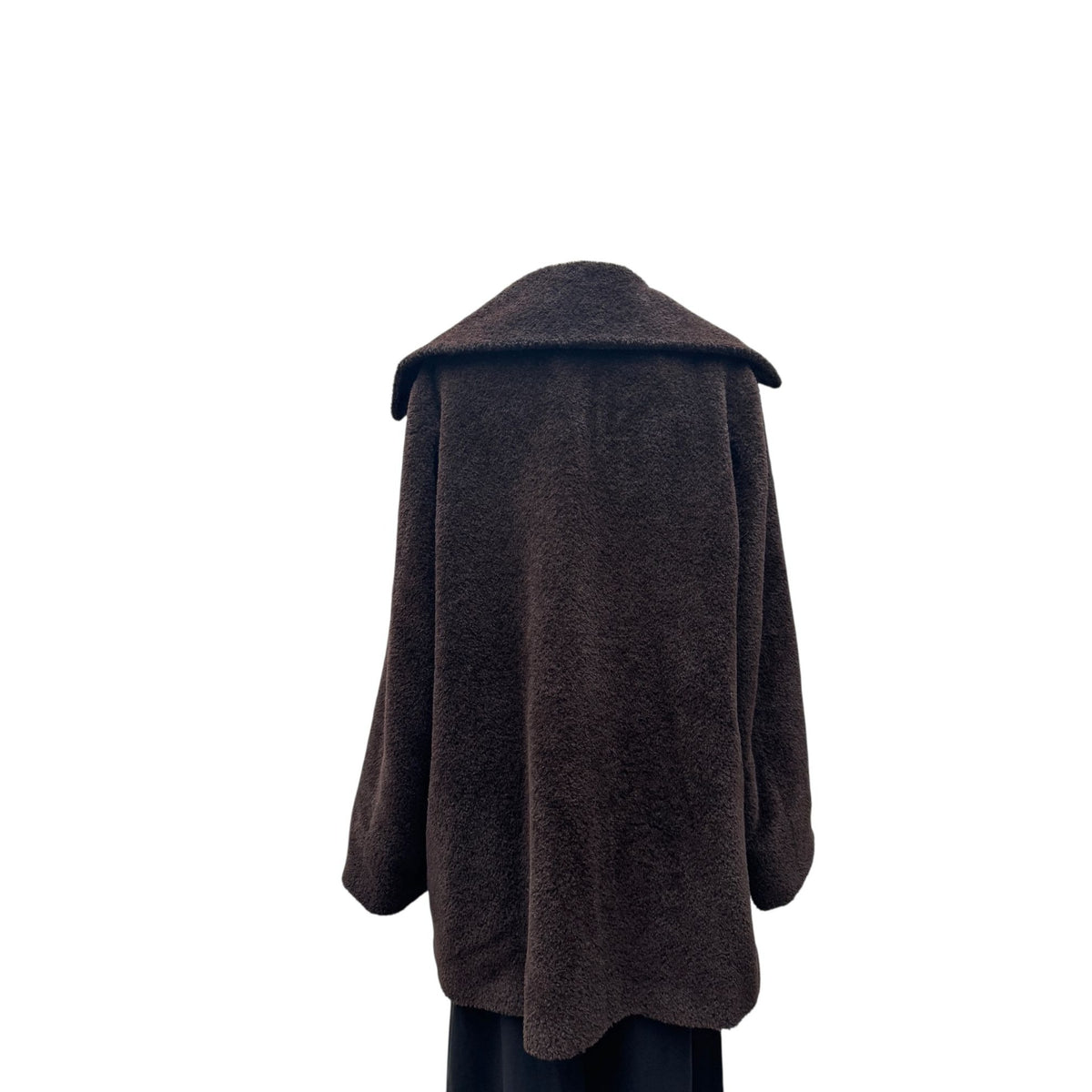 1980s Brown Alpaca Wool Oversized Coat