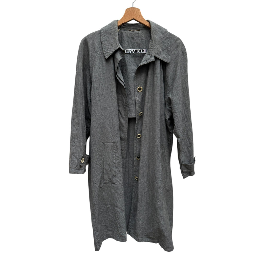 Grey Linen Cotton Coat