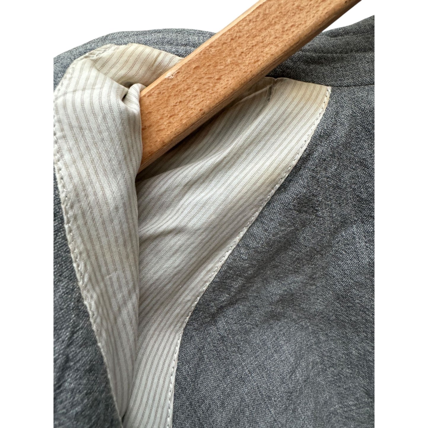 Grey Linen Cotton Coat