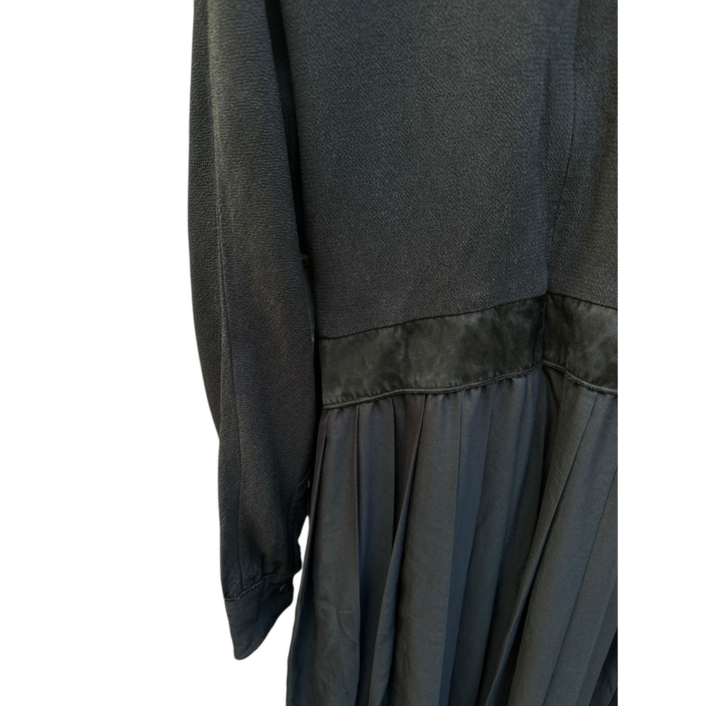 Phoebe Philo Rare Black Navy Silk Fusion Dress