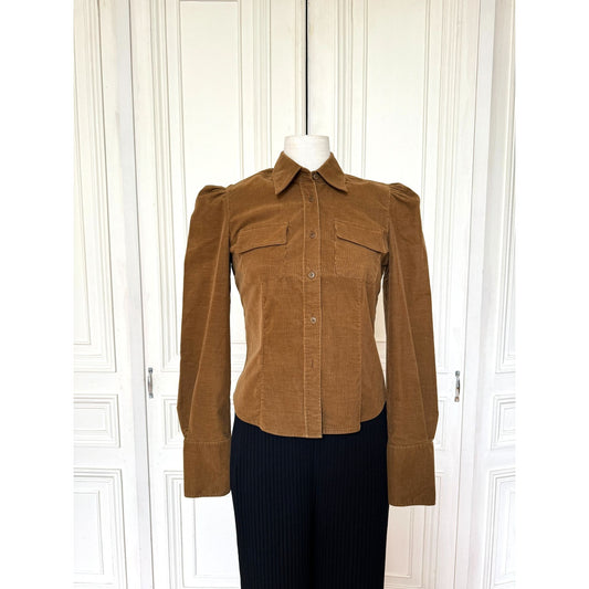 Brown Corduroy Overshirt 