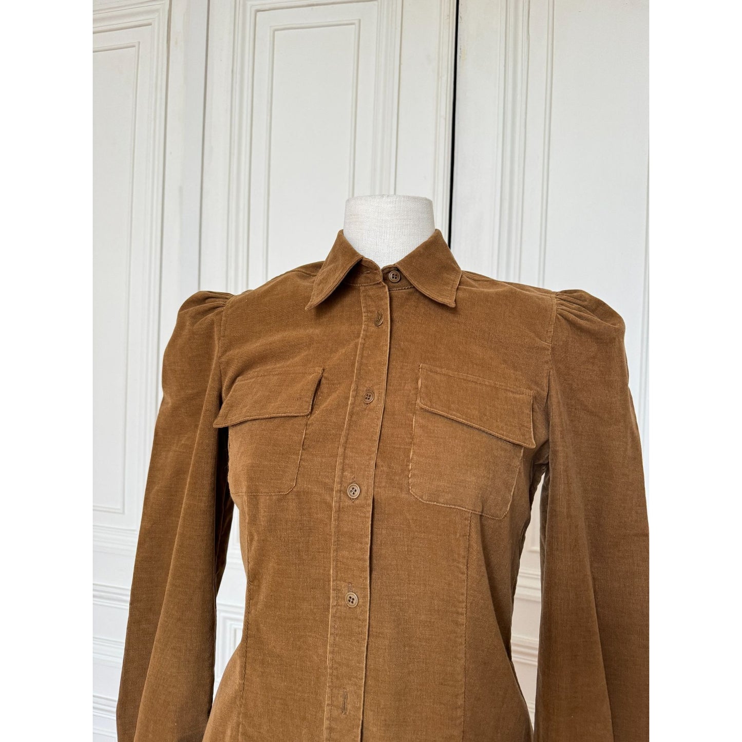 Brown Corduroy Overshirt 