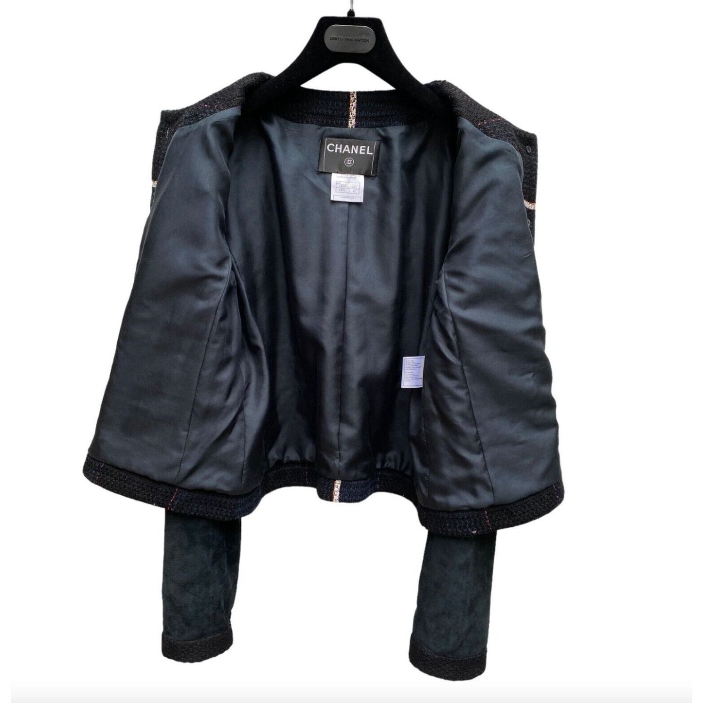 Cruise 2007 Collection Black Suede Buttoned Jacket
