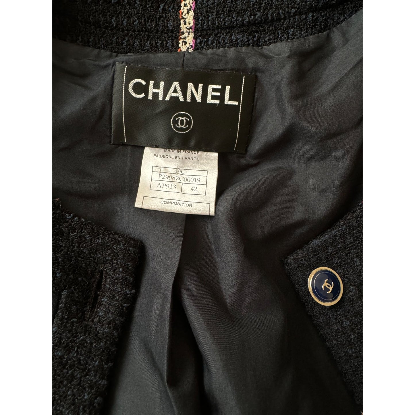 Cruise 2007 Collection Black Suede Buttoned Jacket