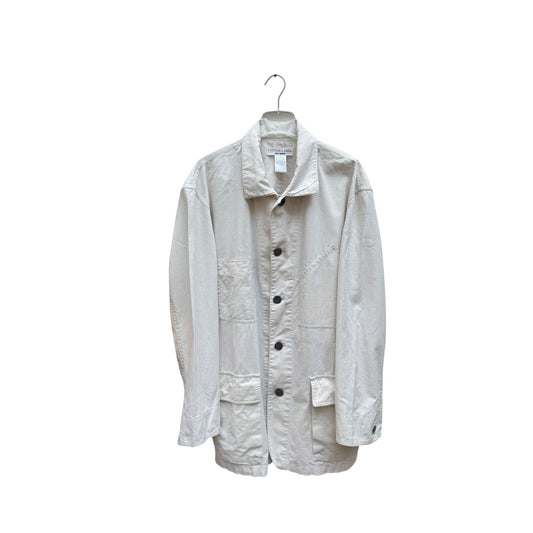 Cotton Label Vintage Off-White Linen Cotton Jacket