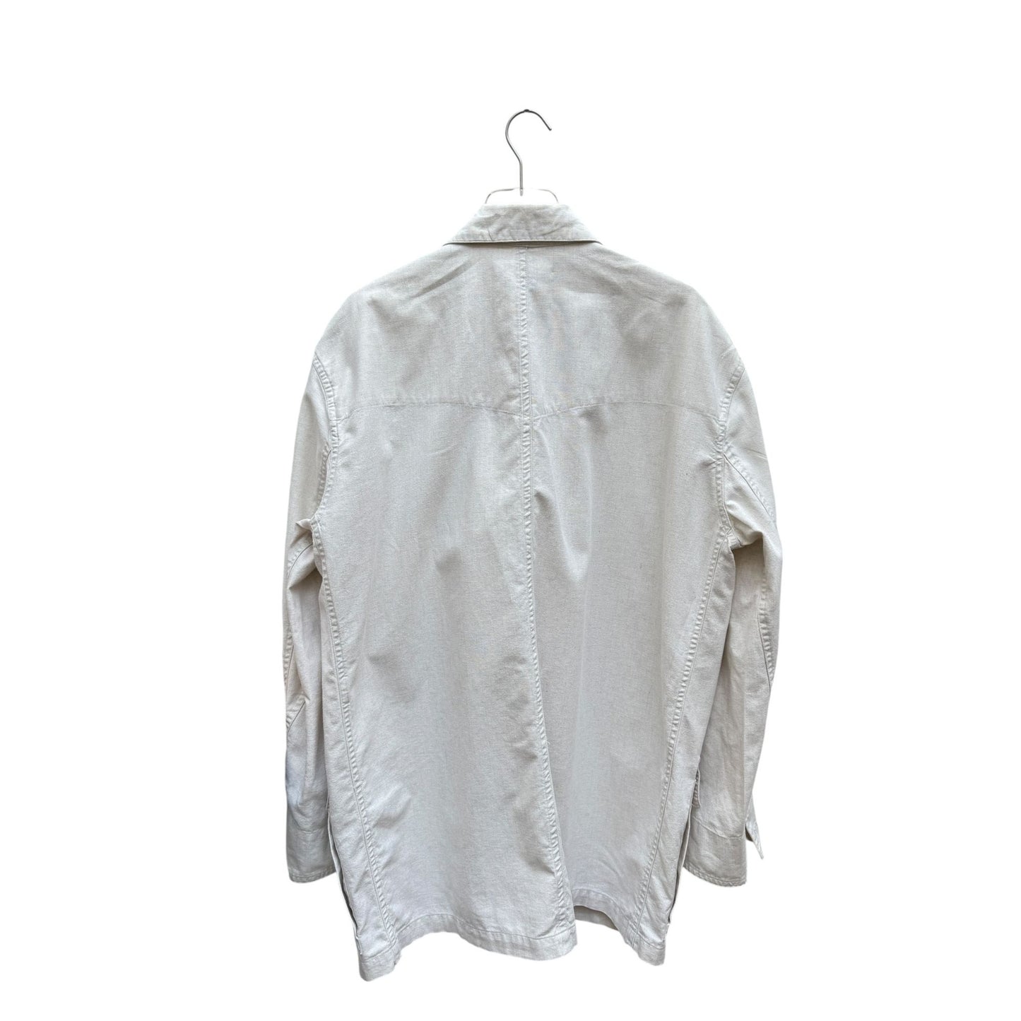Cotton Label Vintage Off-White Linen Cotton Jacket