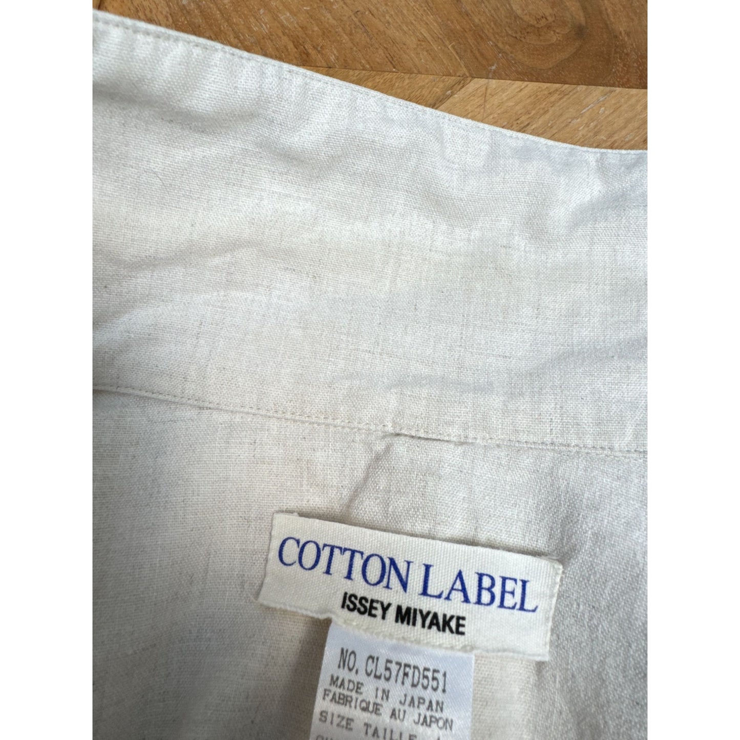 Cotton Label Vintage Off-White Linen Cotton Jacket