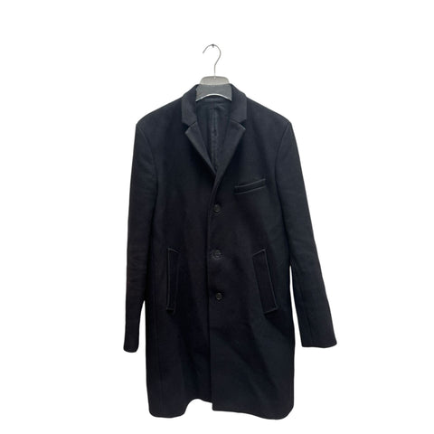 Heavy Melton Wool Black Coat