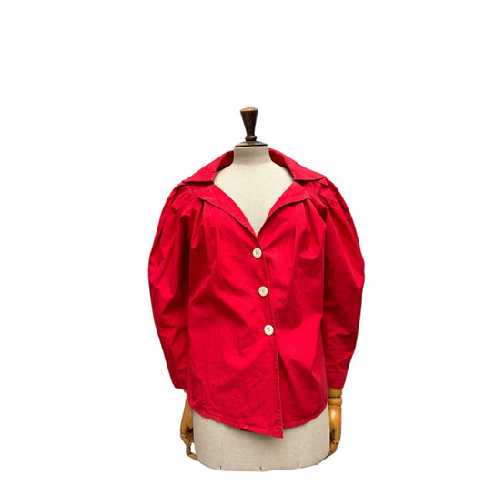 1970s Red Front-Buttoned Shirt