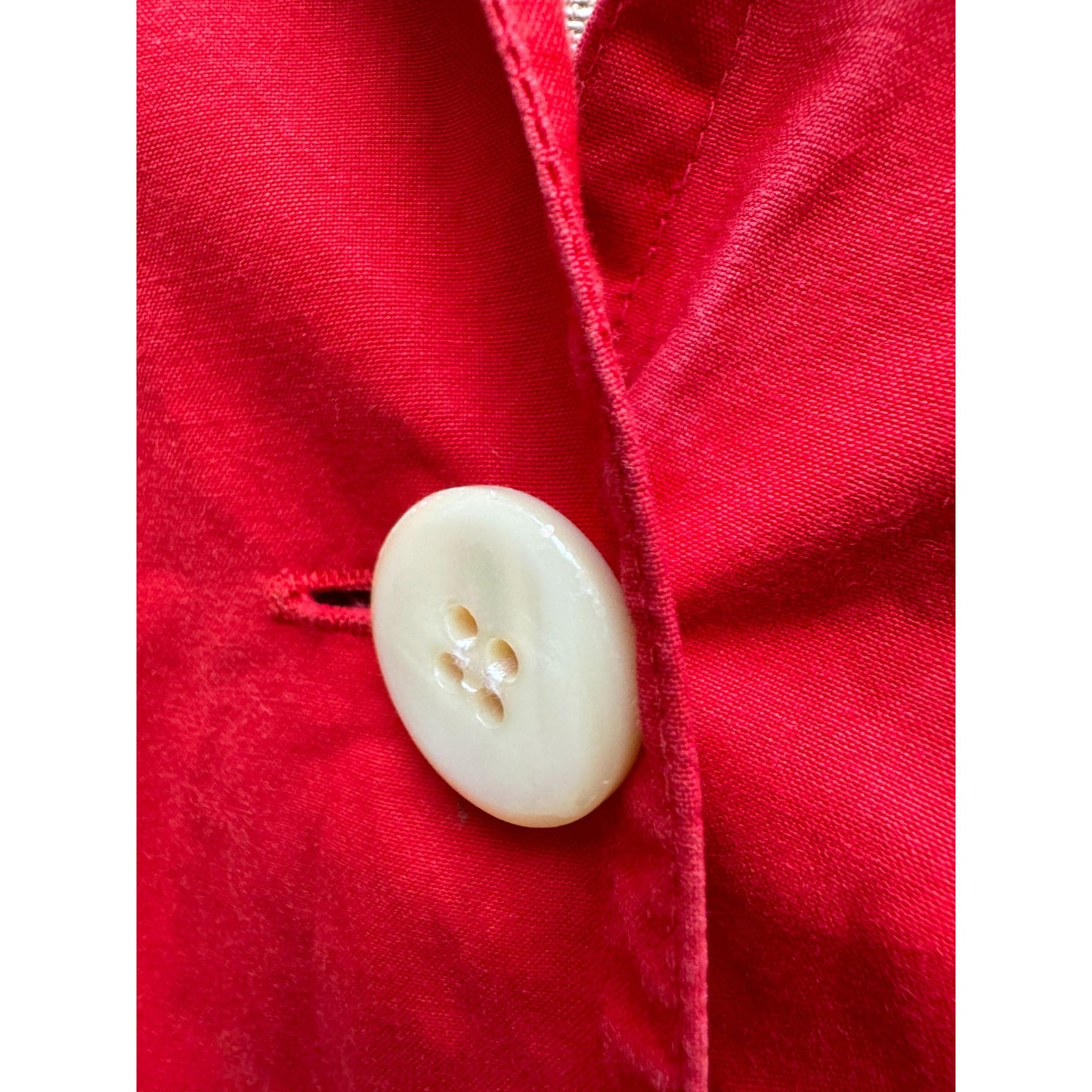 1970s Red Front-Buttoned Shirt