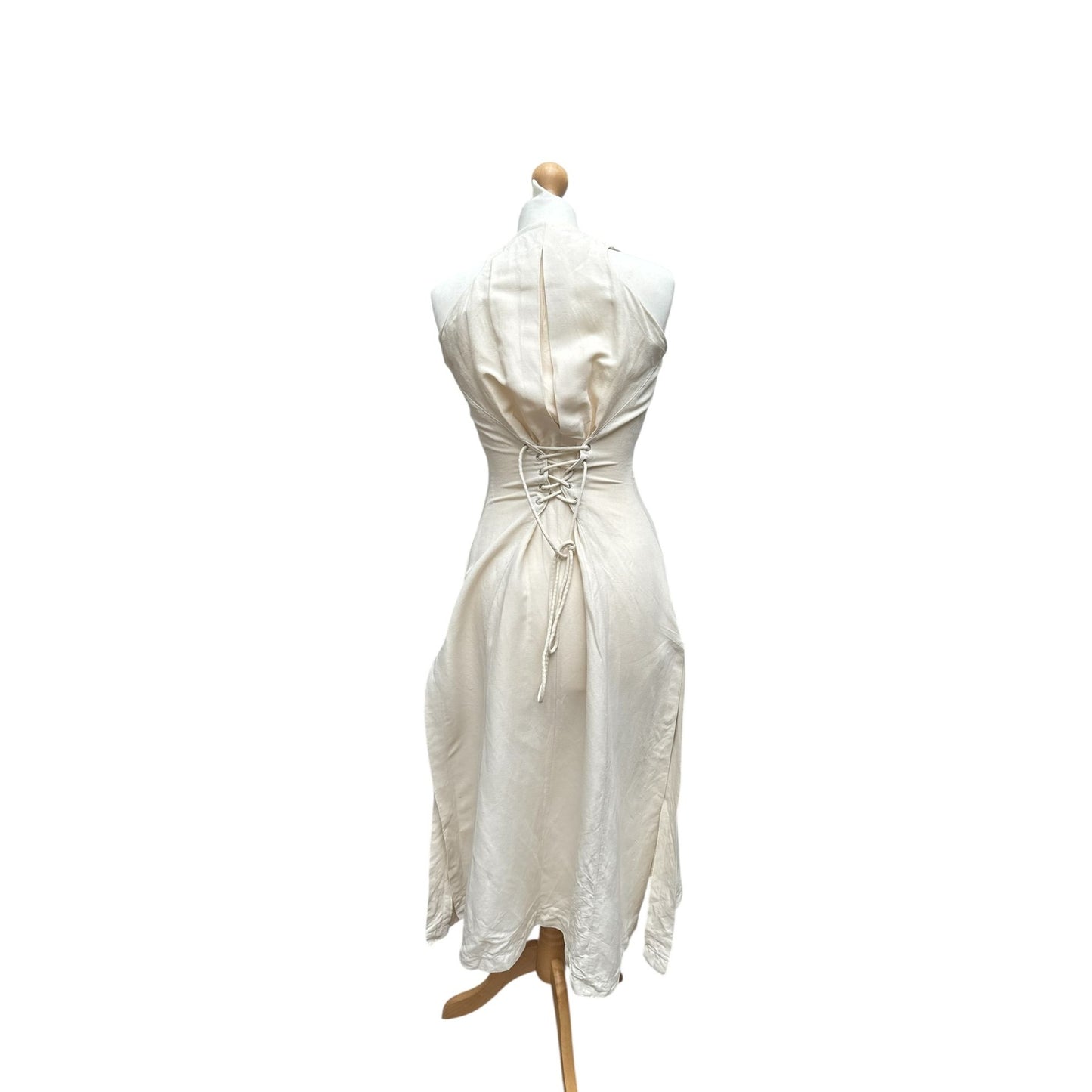 SS 1989 Beige Sculptural Dress