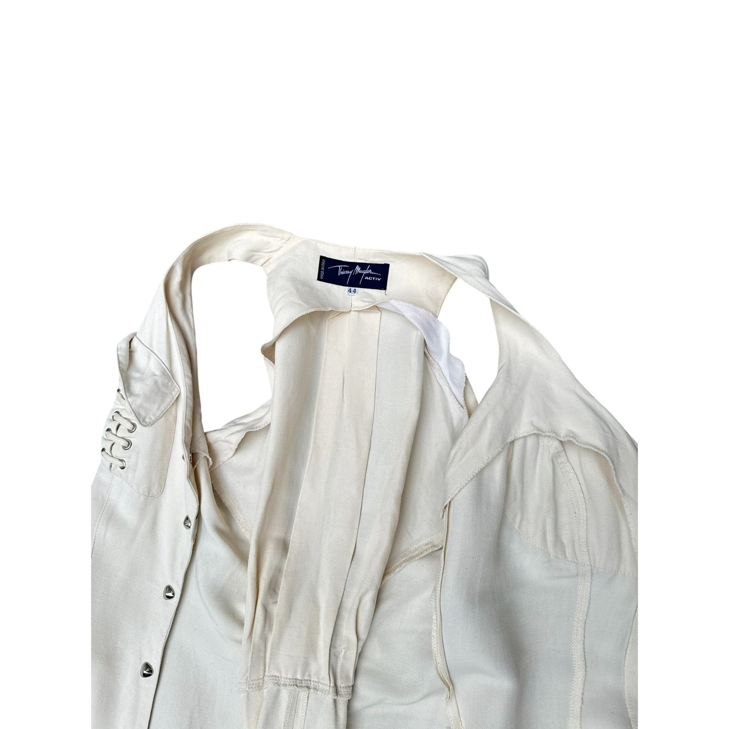 SS 1989 Beige Sculptural Dress