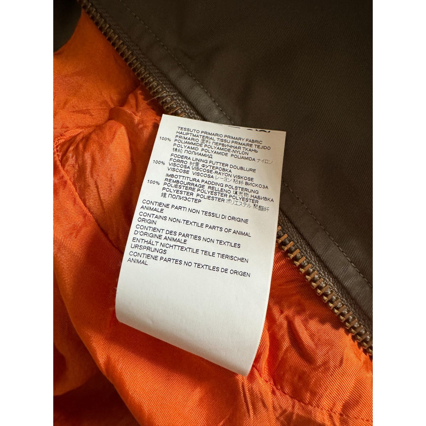 FW 2017 Khaki Pleated Bomber Jacket 