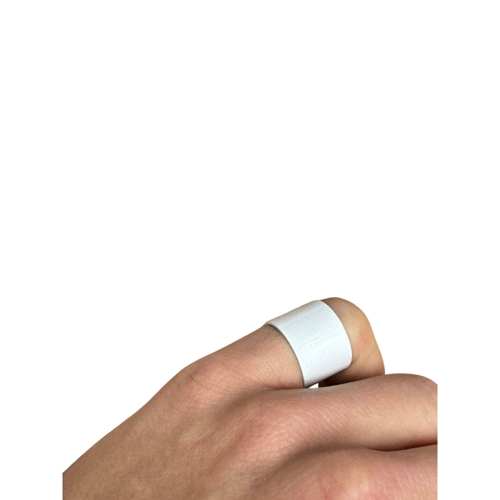 White Painted Silver Ring