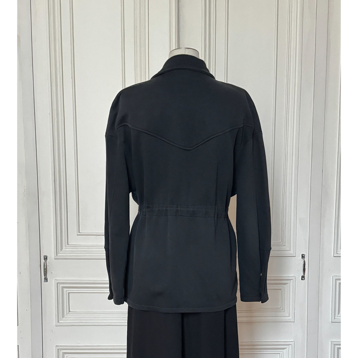 1990s Black Zipped Utility Jacket
