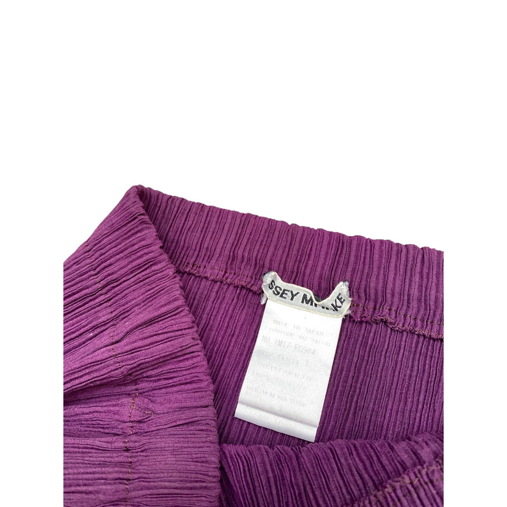 Purple Pleats Set Shirt + Skirt