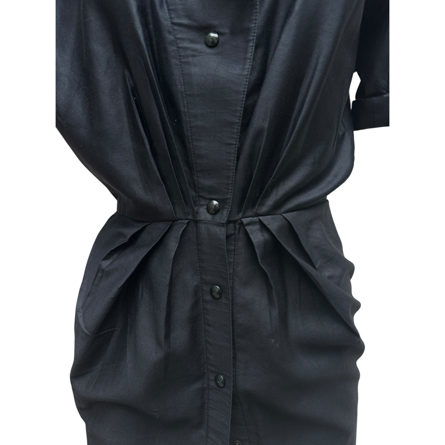 1990s black sculptural dress