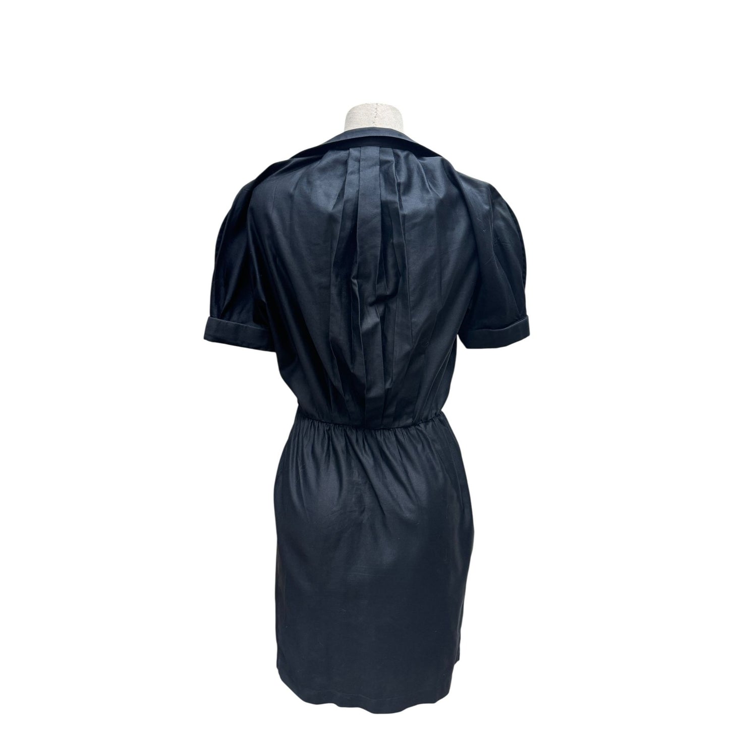 1990s black sculptural dress