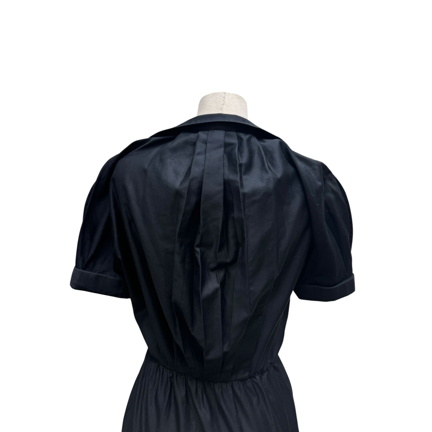 1990s black sculptural dress