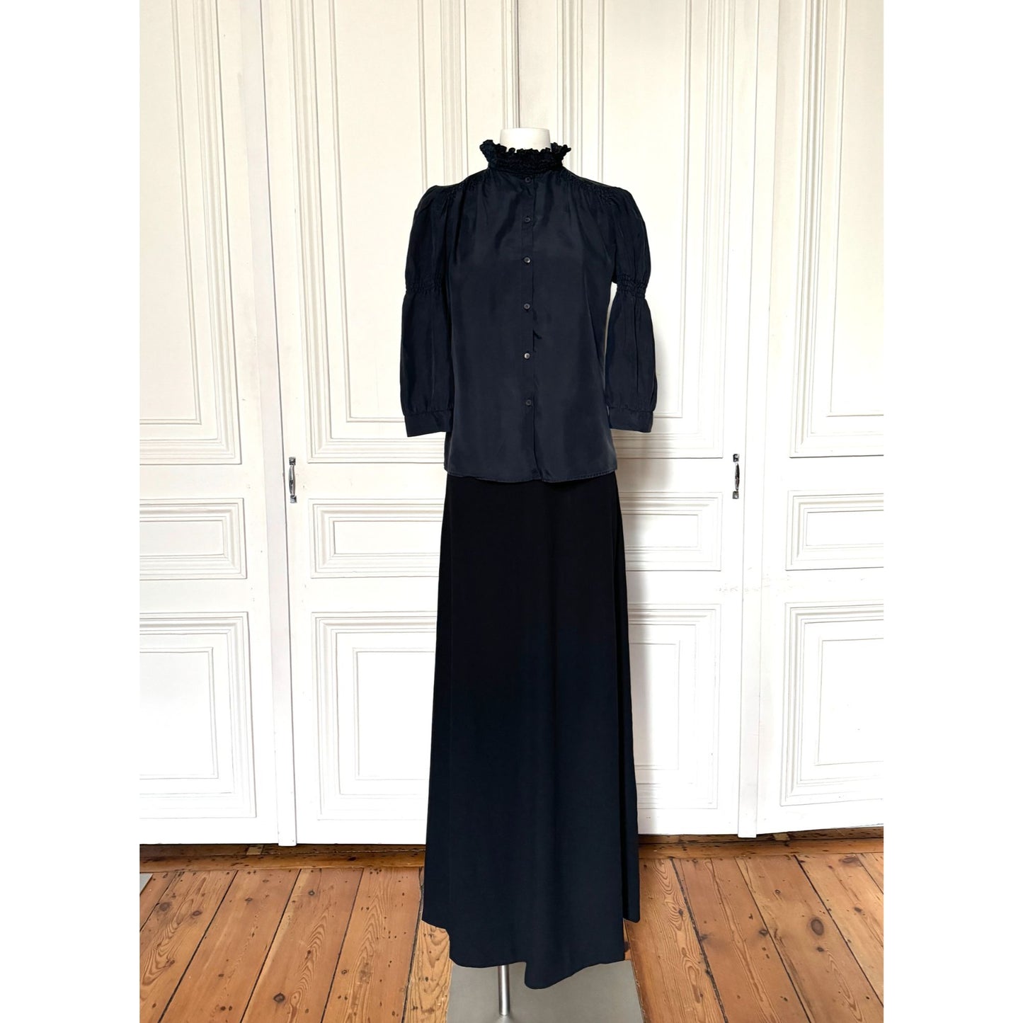 Black Silk Blouse