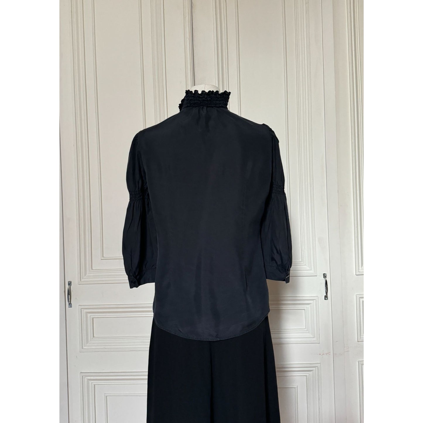 Black Silk Blouse