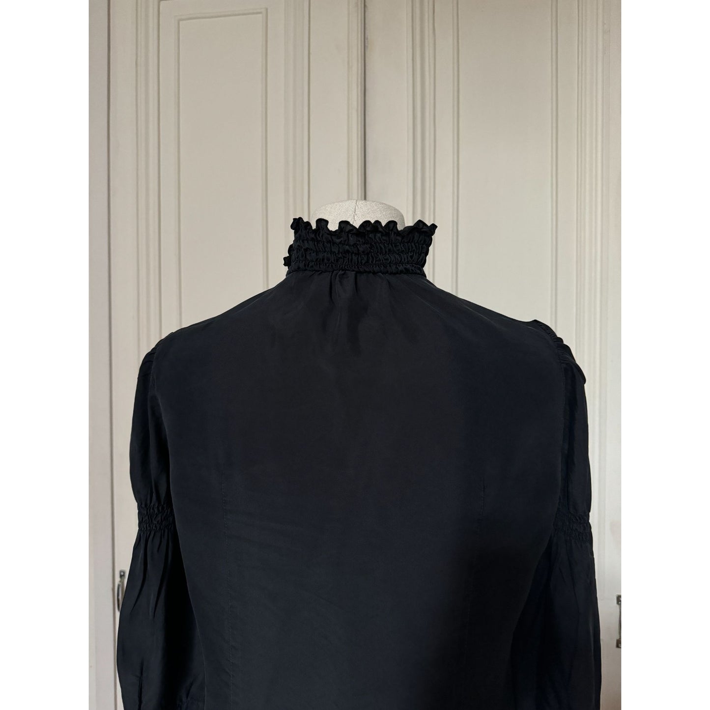 Black Silk Blouse