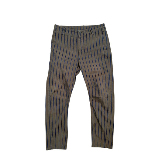 Brown Striped Pants