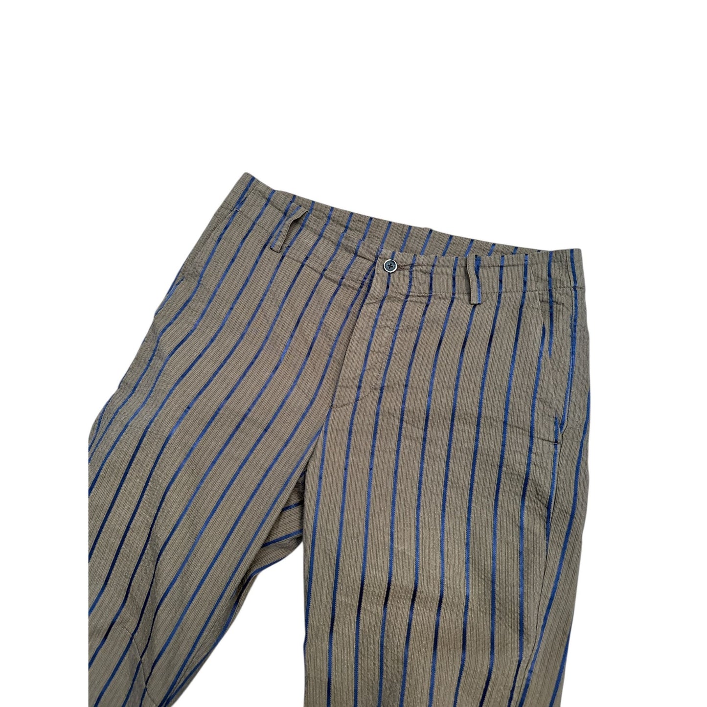 Brown Striped Pants
