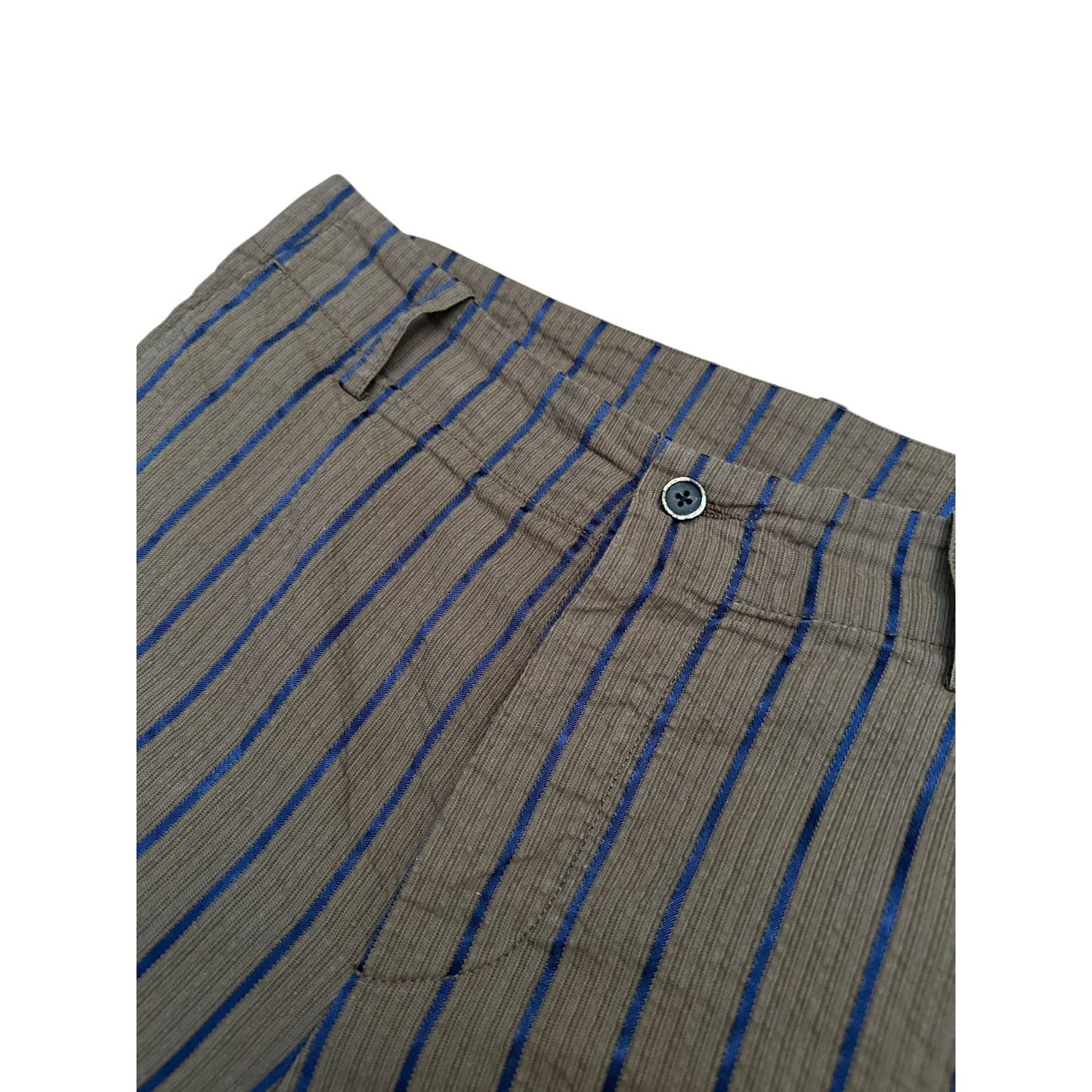 Brown Striped Pants