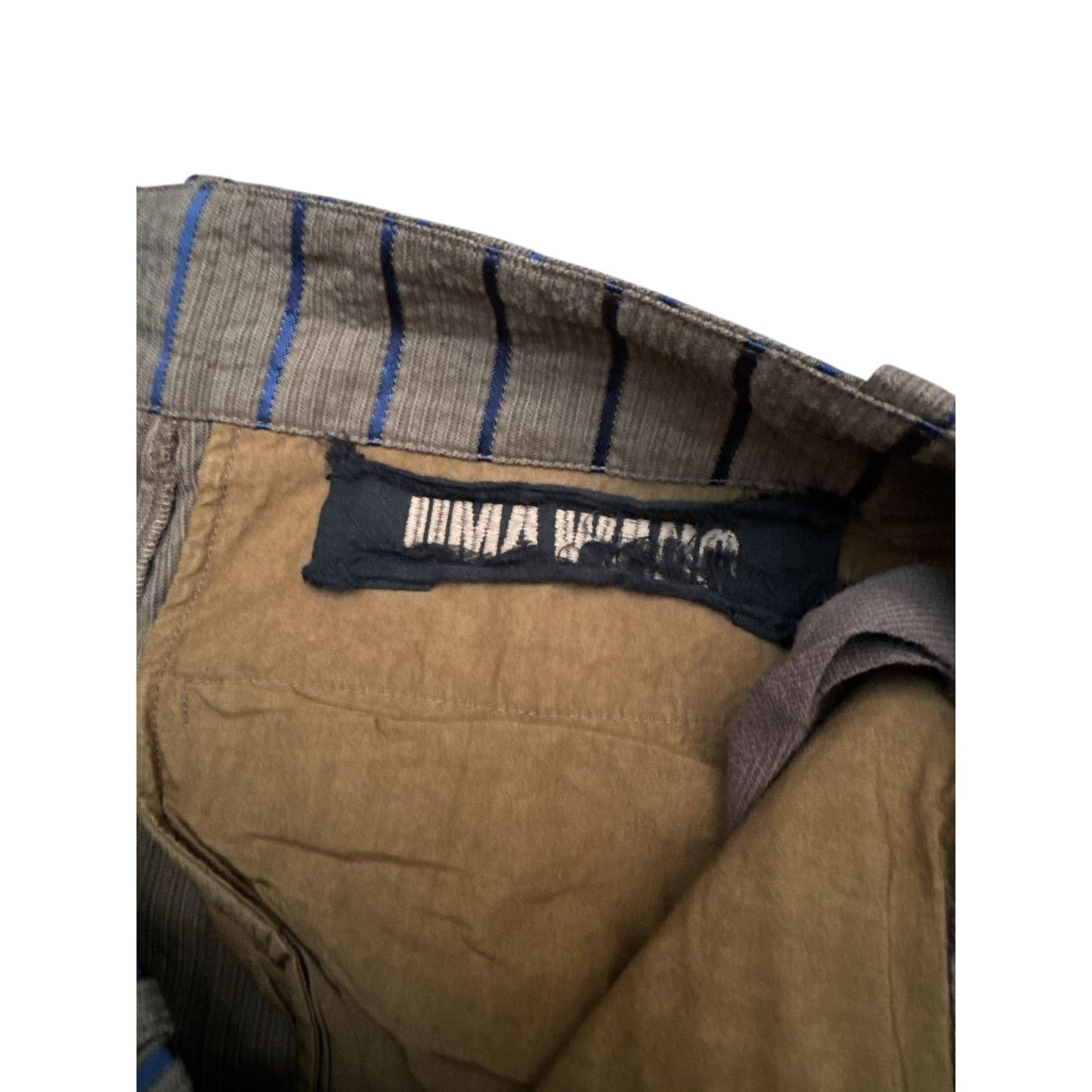 Brown Striped Pants