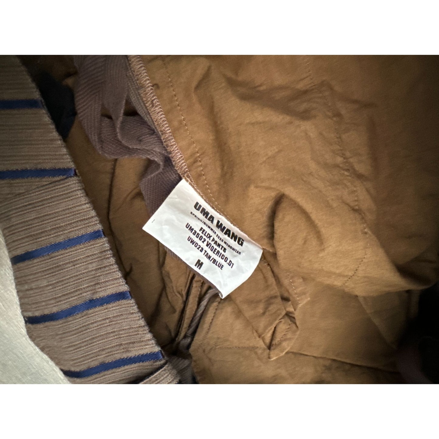 Brown Striped Pants