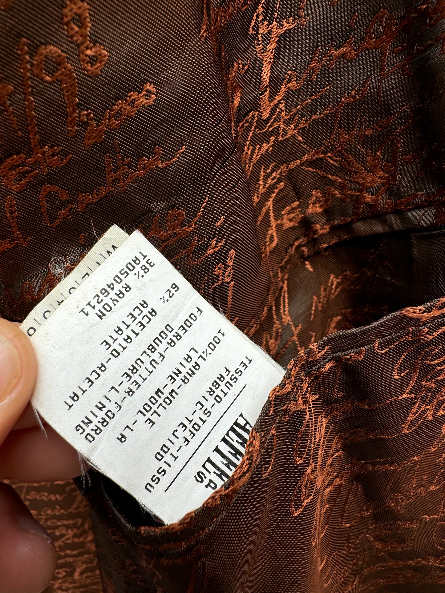 Early 2000s Black Wool Blazer Jacket
