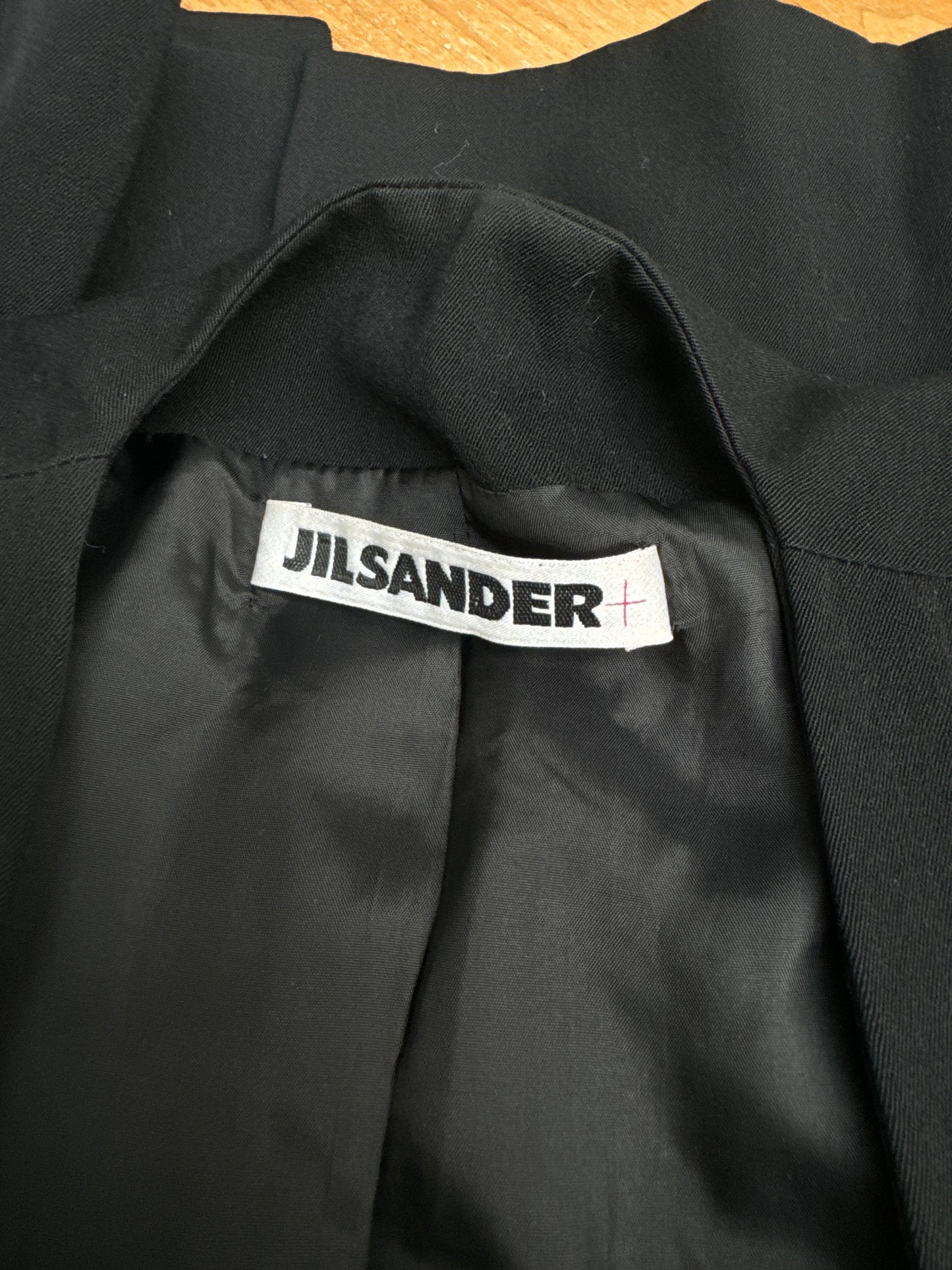 1980s Black Wool Pants Suit Size IT 40 EU 36