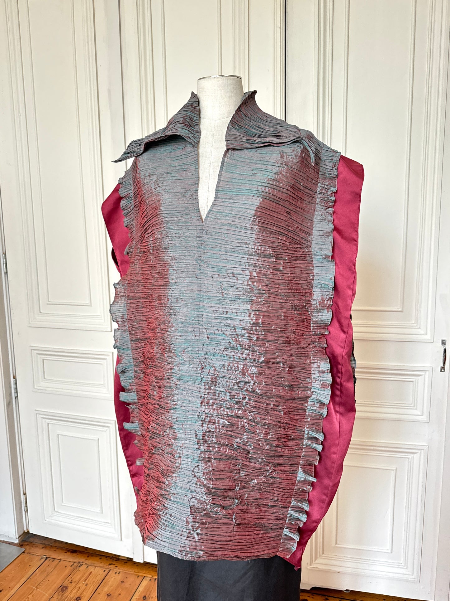 Spring 1999 Grey Textured Tunic Dress 