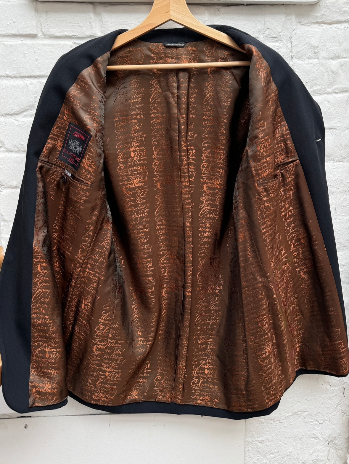 Early 2000s Black Wool Blazer Jacket