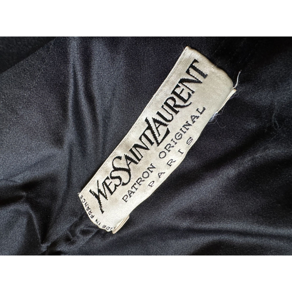 FW 1984–1985 Haute Couture Black Velvet Bustier Dress