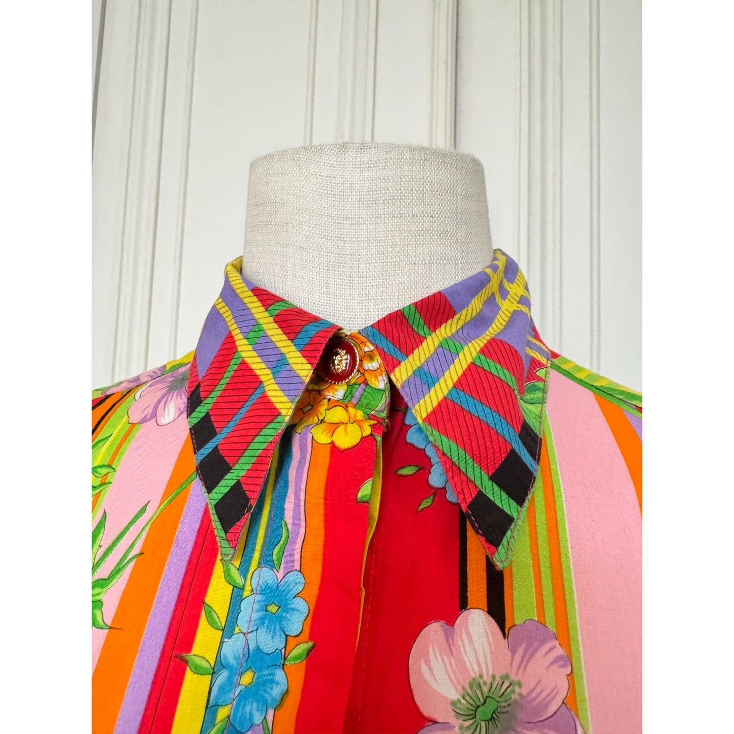 1993  Iconic Floral & Graphic Motif Shirt 