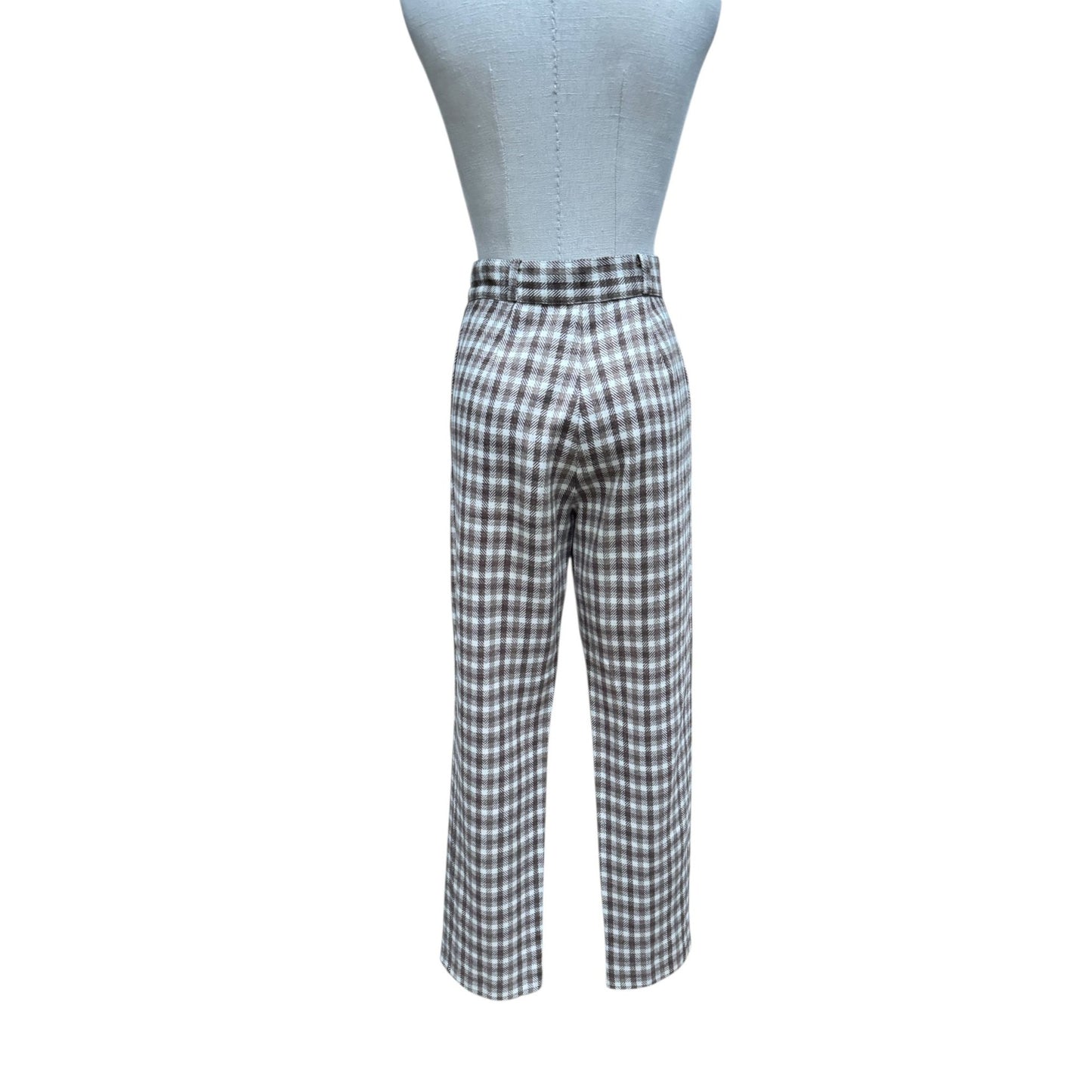 Checkered Wool Pants