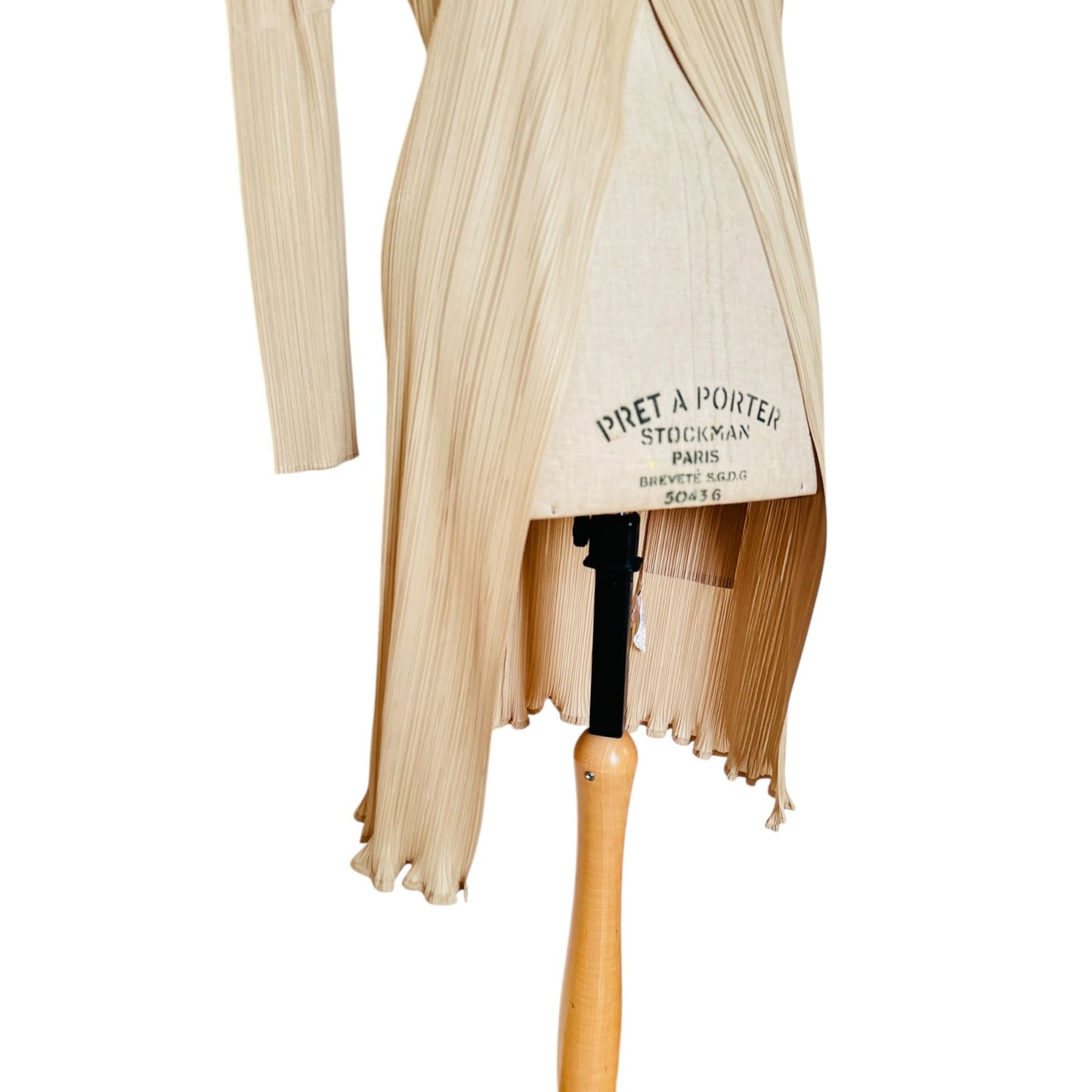 Beige Pleats please coat